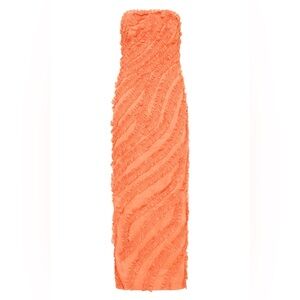 Aje Terrene Dress in Sunset Orange